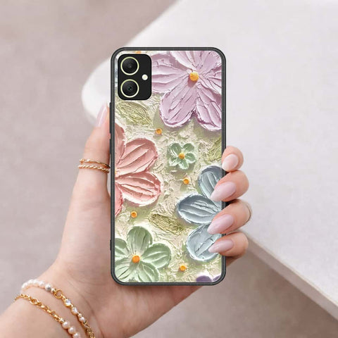 Samsung Galaxy M05 Cover - Floral Series 4 - HQ Ultra Shine Premium Infinity Glass Soft Silicon Borders Case