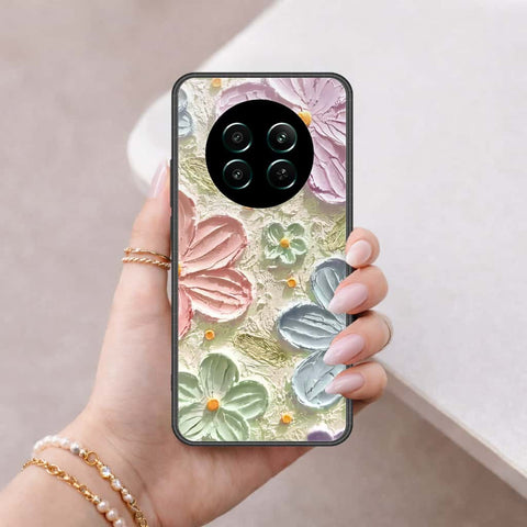Realme Narzo 70 Cover - Floral Series 4 - HQ Ultra Shine Premium Infinity Glass Soft Silicon Borders Case