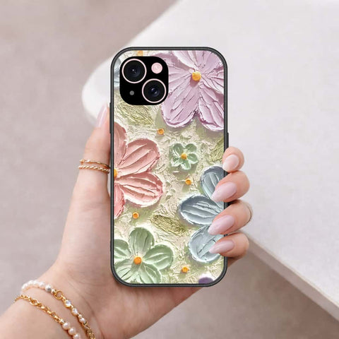 iPhone 15 Plus Cover - Floral Series 4 - HQ Ultra Shine Premium Infinity Glass Soft Silicon Borders Case