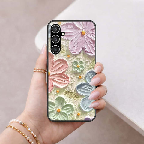 Samsung Galaxy S23 FE Cover - Floral Series 4 - HQ Ultra Shine Premium Infinity Glass Soft Silicon Borders Case