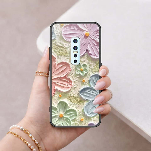 Vivo V17 Pro Cover - Floral Series 4 - HQ Ultra Shine Premium Infinity Glass Soft Silicon Borders Case