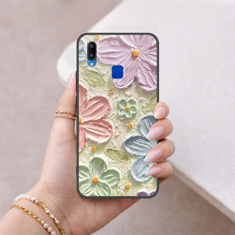 Vivo Y91i Cover - Floral Series 4 - HQ Ultra Shine Premium Infinity Glass Soft Silicon Borders Case