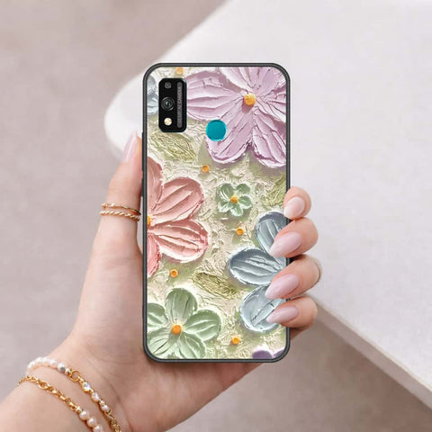 Huawei Honor 9 Lite - Floral Series 4 - HQ Ultra Shine Premium Infinity Glass Soft Silicon Borders Case
