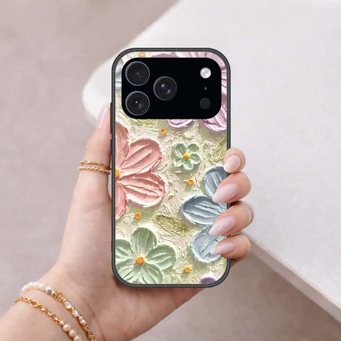 iPhone 17 Pro Max - Floral Series 4 - HQ Ultra Shine Premium Infinity Glass Soft Silicon Borders Case