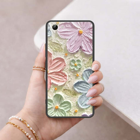 Vivo Y83 Cover - Floral Series 4 - HQ Ultra Shine Premium Infinity Glass Soft Silicon Borders Case