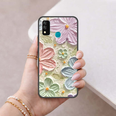 Huawei Y8s Cover - Floral Series 4 - HQ Ultra Shine Premium Infinity Glass Soft Silicon Borders Case