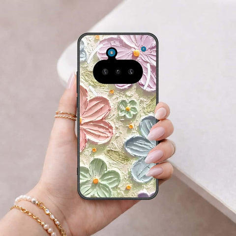 Nothing Phone 3a Cover - Floral Series 4 - HQ Ultra Shine Premium Infinity Glass Soft Silicon Borders Case