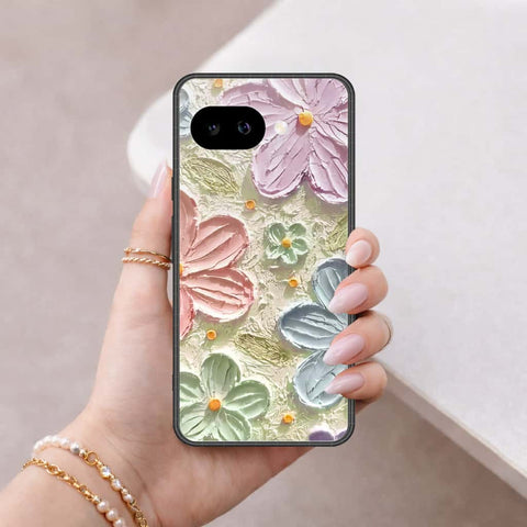 Google Pixel 9a Cover - Floral Series 4 - HQ Ultra Shine Premium Infinity Glass Soft Silicon Borders Case