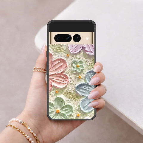 Google Pixel 7 Pro Cover - Floral Series 4 - HQ Ultra Shine Premium Infinity Glass Soft Silicon Borders Case