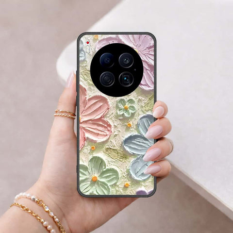 Tecno Camon 40 Premier 5G Cover - Floral Series 4 - HQ Ultra Shine Premium Infinity Glass Soft Silicon Borders Case