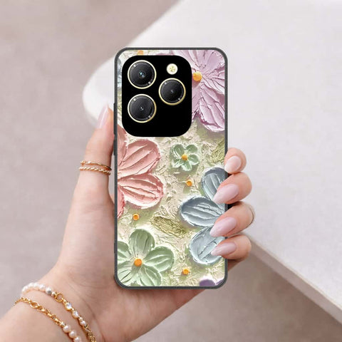 Tecno Spark 20 Pro Cover - Floral Series 4 - HQ Ultra Shine Premium Infinity Glass Soft Silicon Borders Case