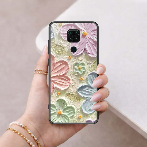 Xiaomi Redmi 10X 4G Cover - Floral Series 4 - HQ Ultra Shine Premium Infinity Glass Soft Silicon Borders Case