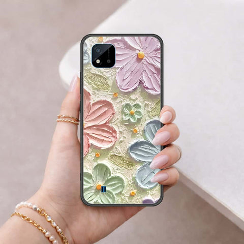 Realme C20A Cover - Floral Series 4 - HQ Ultra Shine Premium Infinity Glass Soft Silicon Borders Case