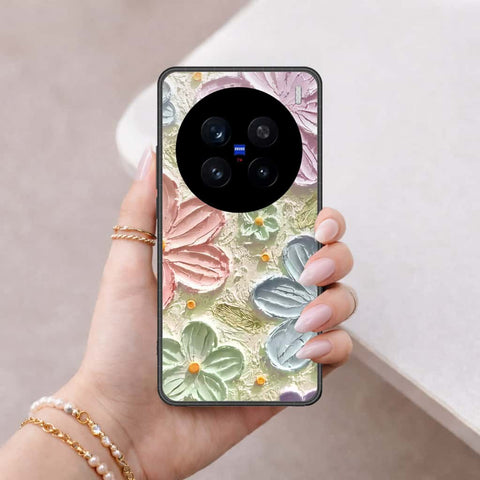Vivo V7 Plus Cover - Floral Series 4 - HQ Ultra Shine Premium Infinity Glass Soft Silicon Borders Case