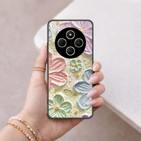 Xiaomi Redmi A3 Pro Cover - Floral Series 4 - HQ Ultra Shine Premium Infinity Glass Soft Silicon Borders Case