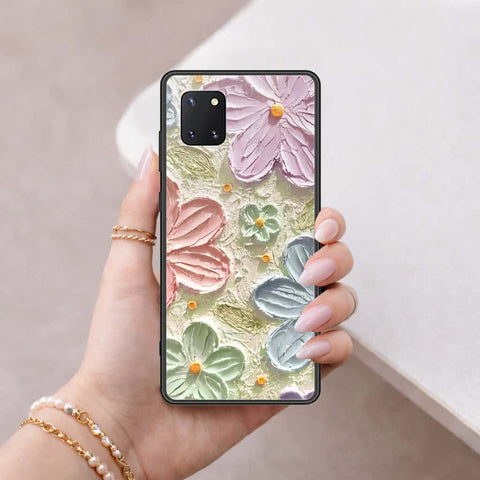 Samsung Galaxy Note 10 Lite Cover - Floral Series 4 - HQ Ultra Shine Premium Infinity Glass Soft Silicon Borders Case