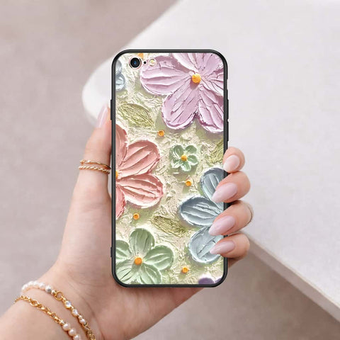 iPhone 6s Plus / 6 Plus Cover - Floral Series 4 - HQ Ultra Shine Premium Infinity Glass Soft Silicon Borders Case