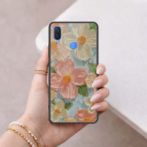 Huawei Honor 8C Cover - Floral Series 4 - HQ Ultra Shine Premium Infinity Glass Soft Silicon Borders Case