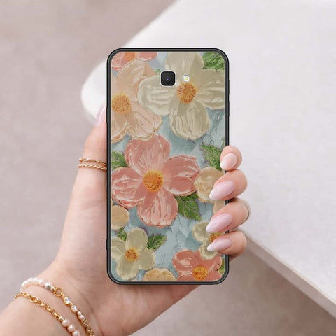 Samsung Galaxy J7 Prime Cover - Floral Series 4 - HQ Ultra Shine Premium Infinity Glass Soft Silicon Borders Case