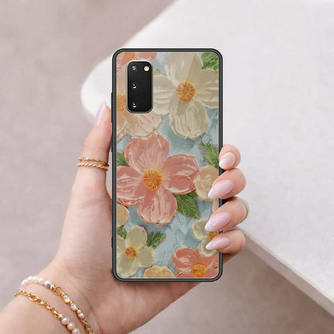 Samsung Galaxy S20 Plus Cover - Floral Series 4 - HQ Ultra Shine Premium Infinity Glass Soft Silicon Borders Case