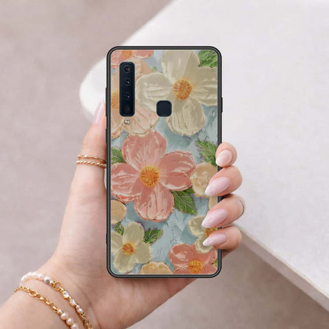 Samsung Galaxy A9 Star Pro Cover - Floral Series 4 - HQ Ultra Shine Premium Infinity Glass Soft Silicon Borders Case