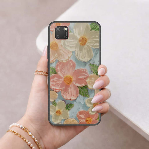 Honor 9S Cover - Floral Series 4 - HQ Ultra Shine Premium Infinity Glass Soft Silicon Borders Case
