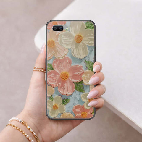 Oppo A12e Cover - Floral Series 4 - HQ Ultra Shine Premium Infinity Glass Soft Silicon Borders Case