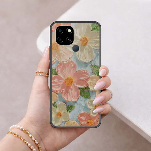 Infinix Smart 6 Cover - ONation Persian Rugs Series 2 - HQ Ultra Shine Premium Infinity Glass Soft Silicon Borders Cas