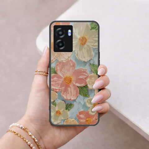 OnePlus Nord N300 Cover - Floral Series 4 - HQ Ultra Shine Premium Infinity Glass Soft Silicon Borders Case