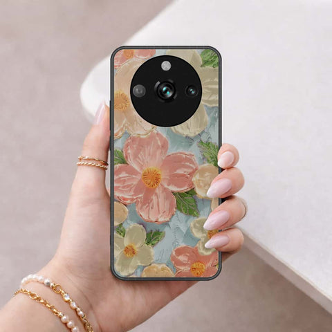 Realme 11 Pro Cover - Floral Series 4 - HQ Ultra Shine Premium Infinity Glass Soft Silicon Borders Case
