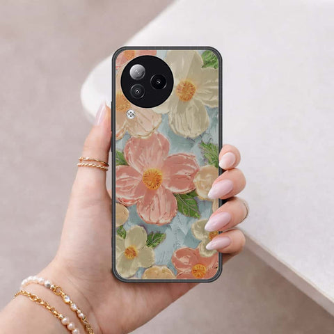 Xiaomi Civi 3 Cover - Floral Series 4 - HQ Ultra Shine Premium Infinity Glass Soft Silicon Borders Case
