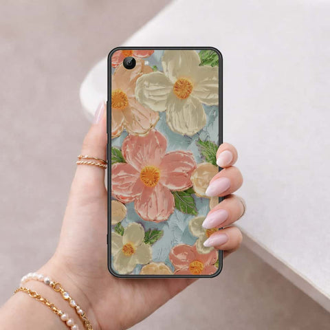 Vivo Y81s Cover - Floral Series 4 - HQ Ultra Shine Premium Infinity Glass Soft Silicon Borders Case