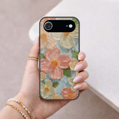 iPhone 17 Air - Floral Series 4 - HQ Ultra Shine Premium Infinity Glass Soft Silicon Borders Case