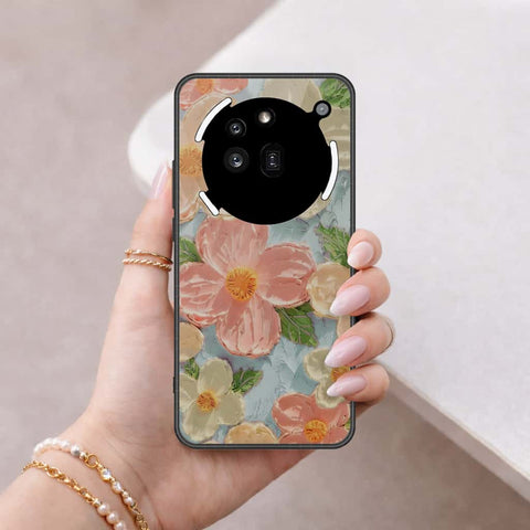 Nothing Phone 3a Pro Cover - Floral Series 4 - HQ Ultra Shine Premium Infinity Glass Soft Silicon Borders Case
