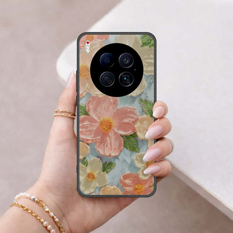 Tecno Camon 40 Premier 5G Cover - Floral Series 4 - HQ Ultra Shine Premium Infinity Glass Soft Silicon Borders Case