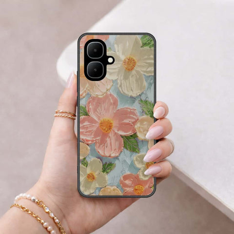 Infinix Smart 10 Cover - Floral Series 4 - HQ Ultra Shine Premium Infinity Glass Soft Silicon Borders Case