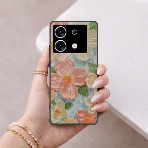 Infinix Zero 30 5G Cover - Floral Series 4 - HQ Ultra Shine Premium Infinity Glass Soft Silicon Borders Case