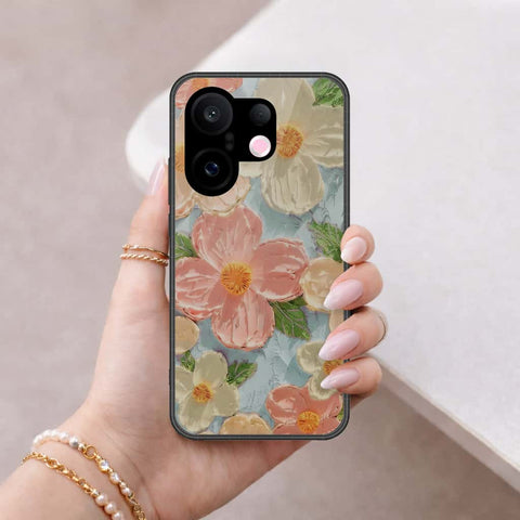 Vivo S30 Pro Mini Cover - Floral Series 4 - HQ Ultra Shine Premium Infinity Glass Soft Silicon Borders Case