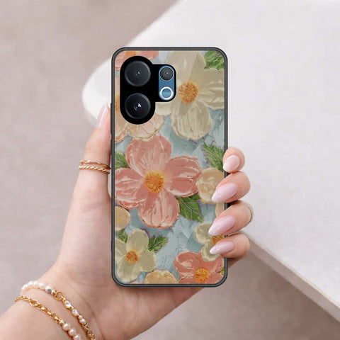 Vivo V60 Lite 5G Cover - Floral Series 4 - HQ Ultra Shine Premium Infinity Glass Soft Silicon Borders Case