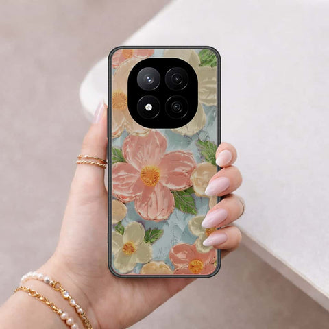 Xiaomi Poco X7 Cover - Floral Series 4 - HQ Ultra Shine Premium Infinity Glass Soft Silicon Borders Case