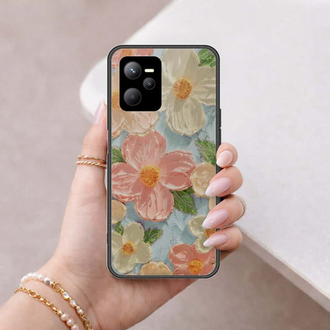 Realme Narzo 50A Prime Cover - Floral Series 4 - HQ Ultra Shine Premium Infinity Glass Soft Silicon Borders Case