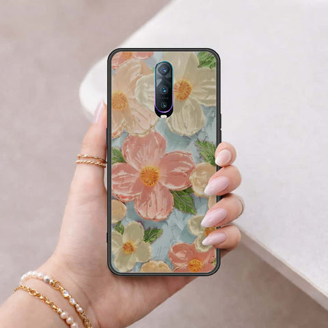 Oppo R17 Pro Cover - Floral Series 4 - HQ Ultra Shine Premium Infinity Glass Soft Silicon Borders Case
