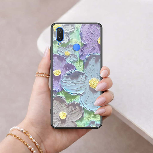 Huawei Y7 Prime 2019 / Y7 2019 / Y7 Pro 2019 Cover - Floral Series 3 - HQ Ultra Shine Premium Infinity Glass Soft Silicon Borders Case