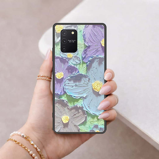 Samsung Galaxy M80s Cover - Floral Series 3 - HQ Ultra Shine Premium Infinity Glass Soft Silicon Borders Case