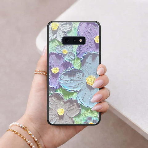 Samsung Galaxy S10e Cover - Floral Series 3 - HQ Ultra Shine Premium Infinity Glass Soft Silicon Borders Case