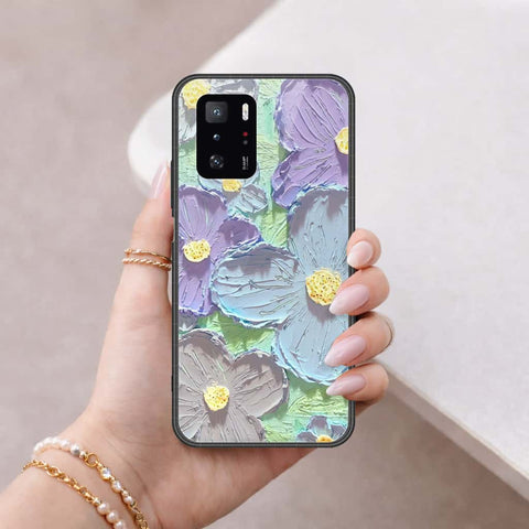 Xiaomi Poco X3 GT Cover - Floral Series 3 - HQ Ultra Shine Premium Infinity Glass Soft Silicon Borders Case