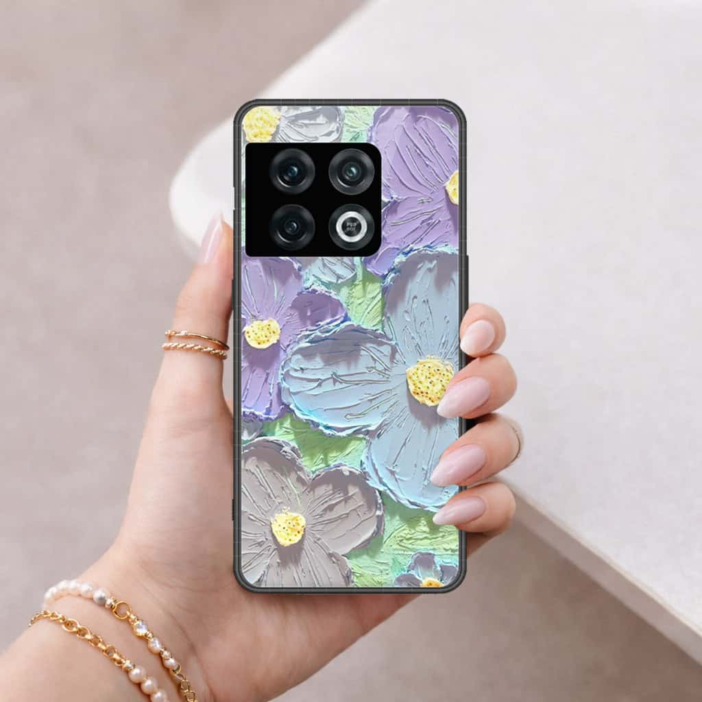 OnePlus 10 Pro Cover - Floral Series 3 - HQ Ultra Shine Premium Infinity Glass Soft Silicon Borders Case