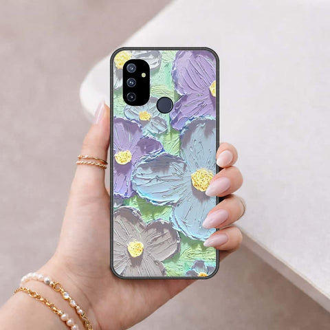 OnePlus Nord N100 Cover - Floral Series 3 - HQ Ultra Shine Premium Infinity Glass Soft Silicon Borders Case