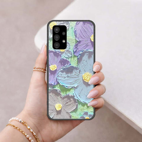 Samsung Galaxy A53 5G Cover - Floral Series 3 - HQ Ultra Shine Premium Infinity Glass Soft Silicon Borders Case