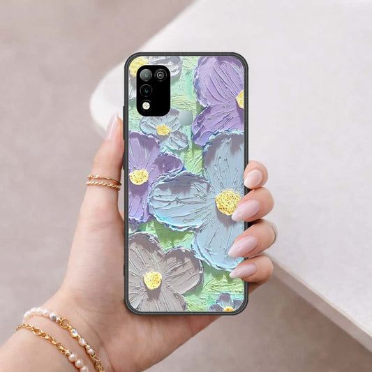 Infinix Hot 10 Play Cover - Floral Series 3 - HQ Ultra Shine Premium Infinity Glass Soft Silicon Borders Case